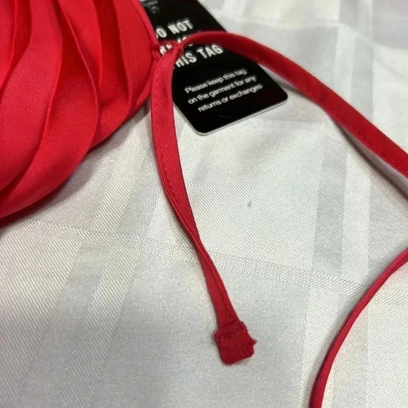 EXPRESS evening dress, HOT PINK MUST HAVE ! NEW!pleated,Romantic,gala,oversized - Picture 9 of 15